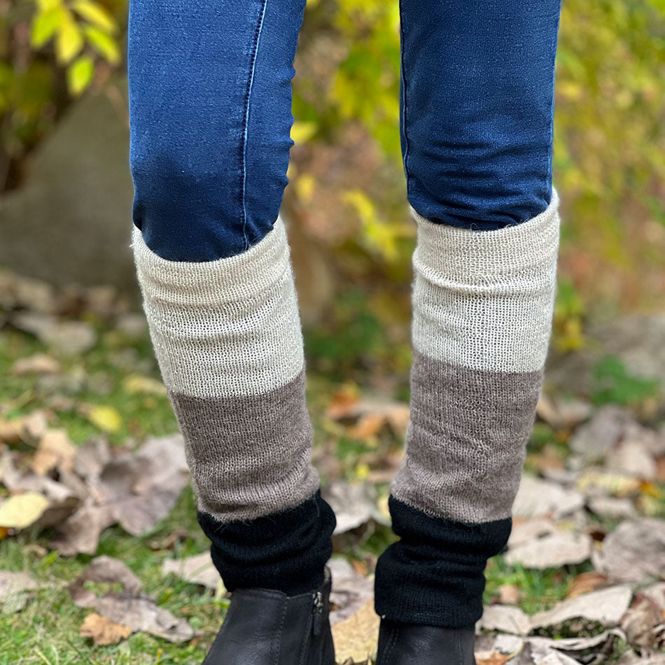 Fair trade alpaca leg warmers