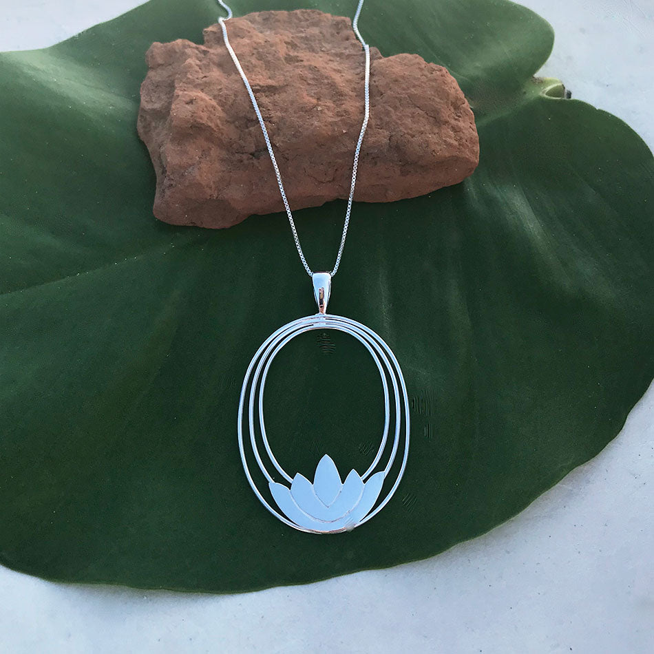 Fair trade sterling silver necklace handmade in Bali