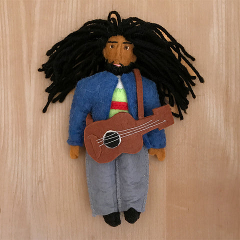 Bob Marley fair trade ornament handmade by women in Kyrgyzstan