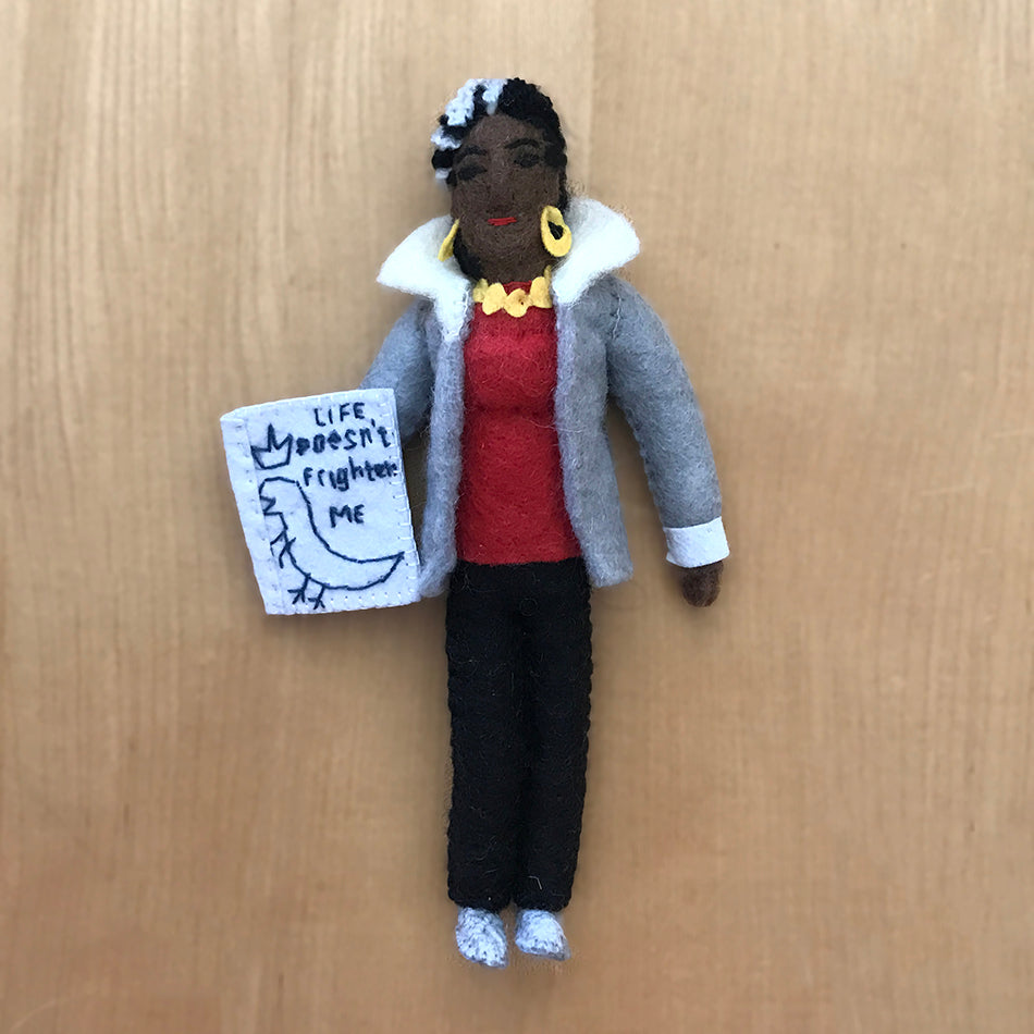 Maya Angelou ornament handcrafted in a fair trade cooperative