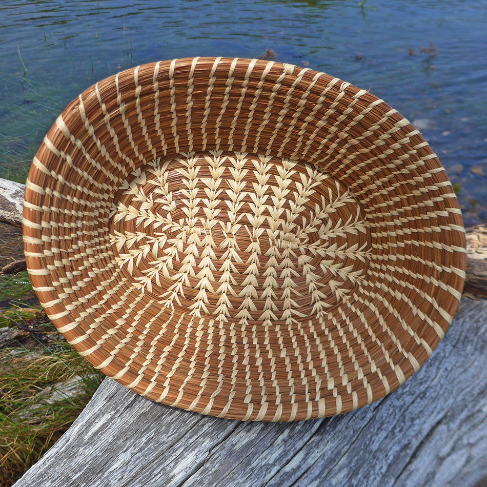 Rosa Pine Needle Basket, Guatemala