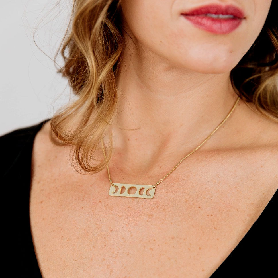 Moon Phases Necklace, India