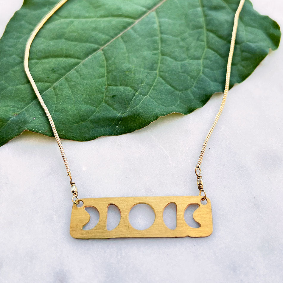 Moon Phases Necklace, India