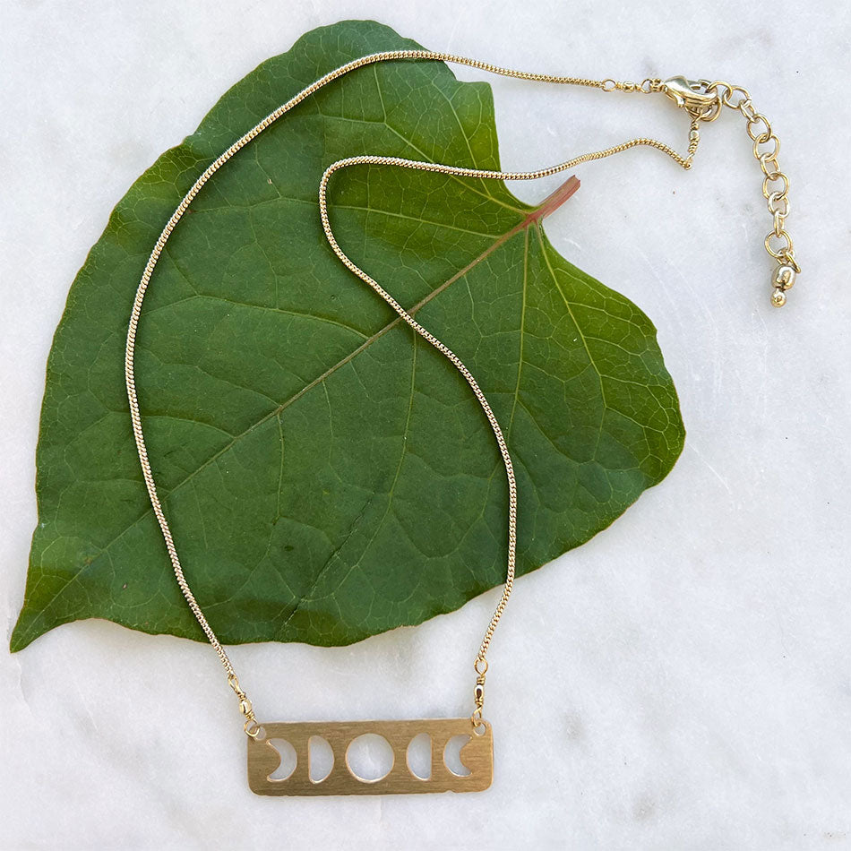 Moon Phases Necklace, India