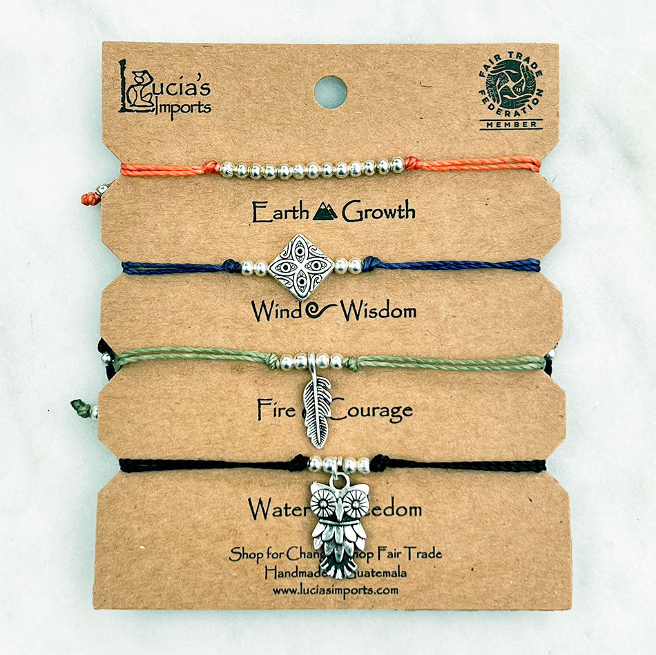 Fair trade bracelets handmade by women in Guatemala
