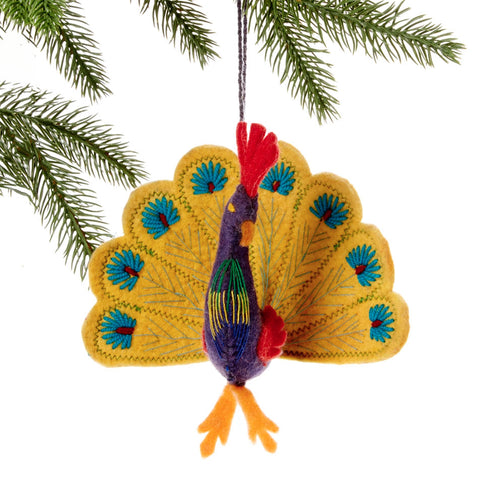 Peacock ornament