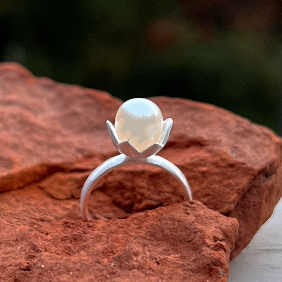 Pearl Blossom Ring - Sterling Silver, Indonesia