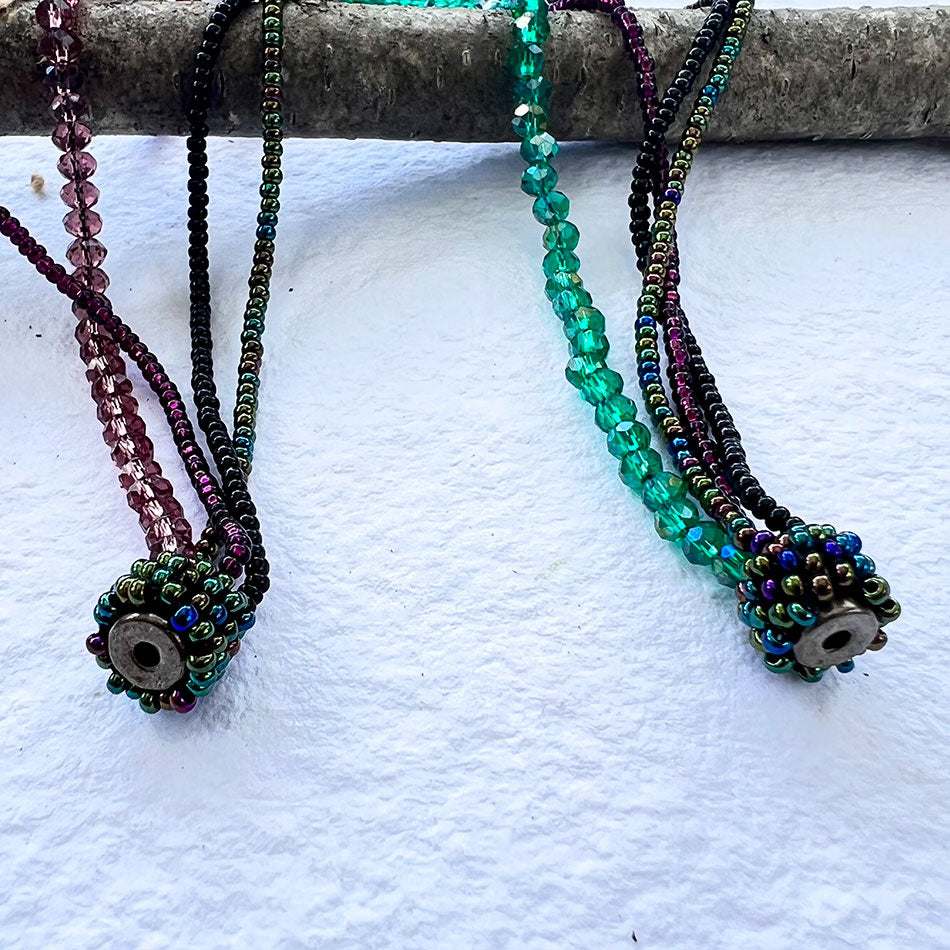 Shine On Wrap Bracelet/Necklace - Jewel Tones, Guatemala