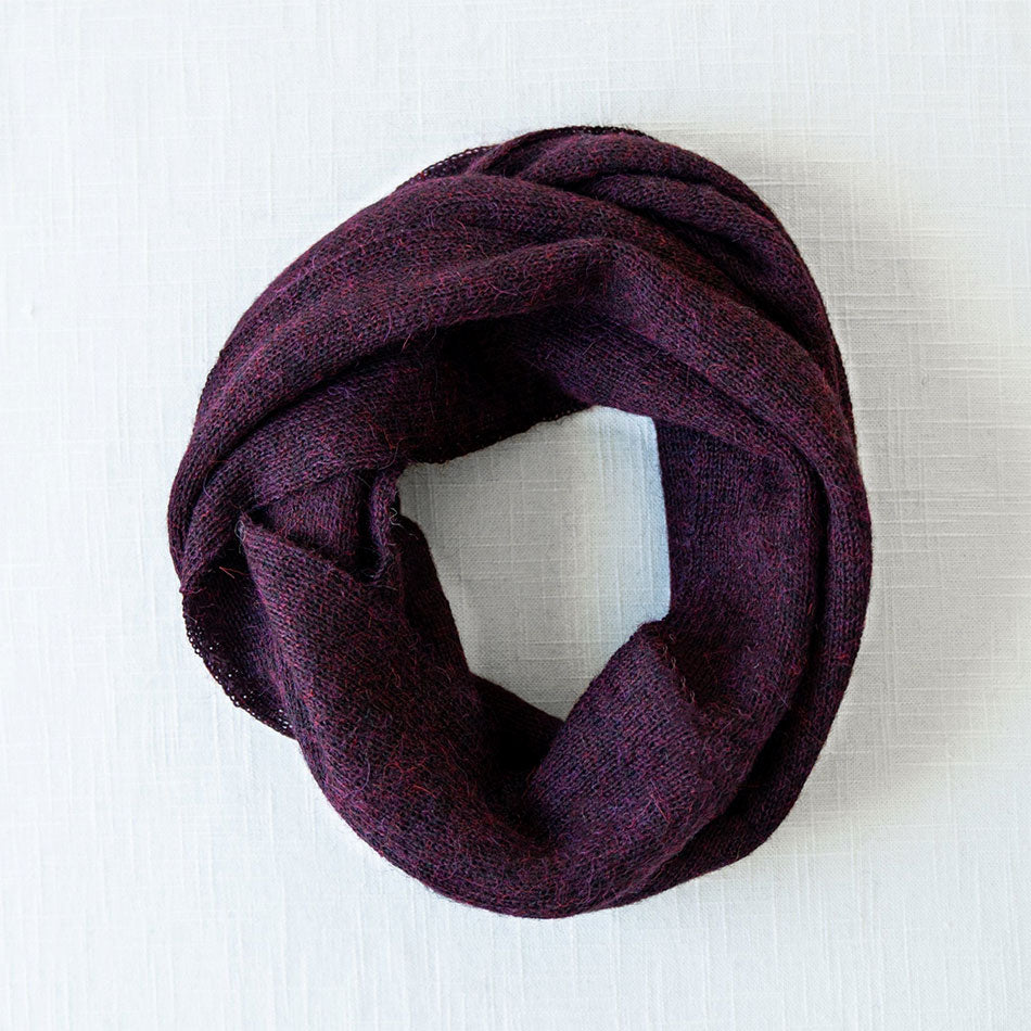 Alpaca Infinity Scarf - Wine, Peru