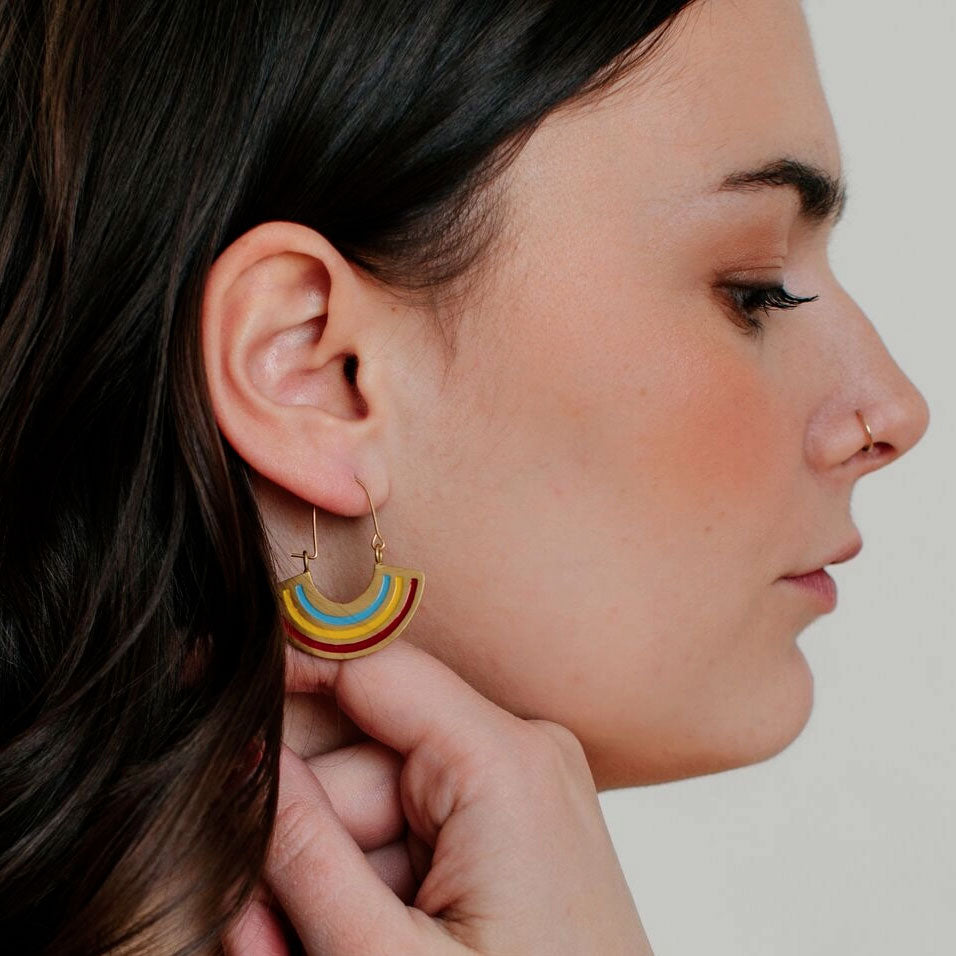 Rainbow Earrings, India