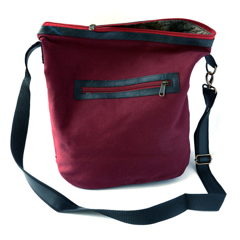 Fair trade crossbody purse handmade by artisans in Cambodia