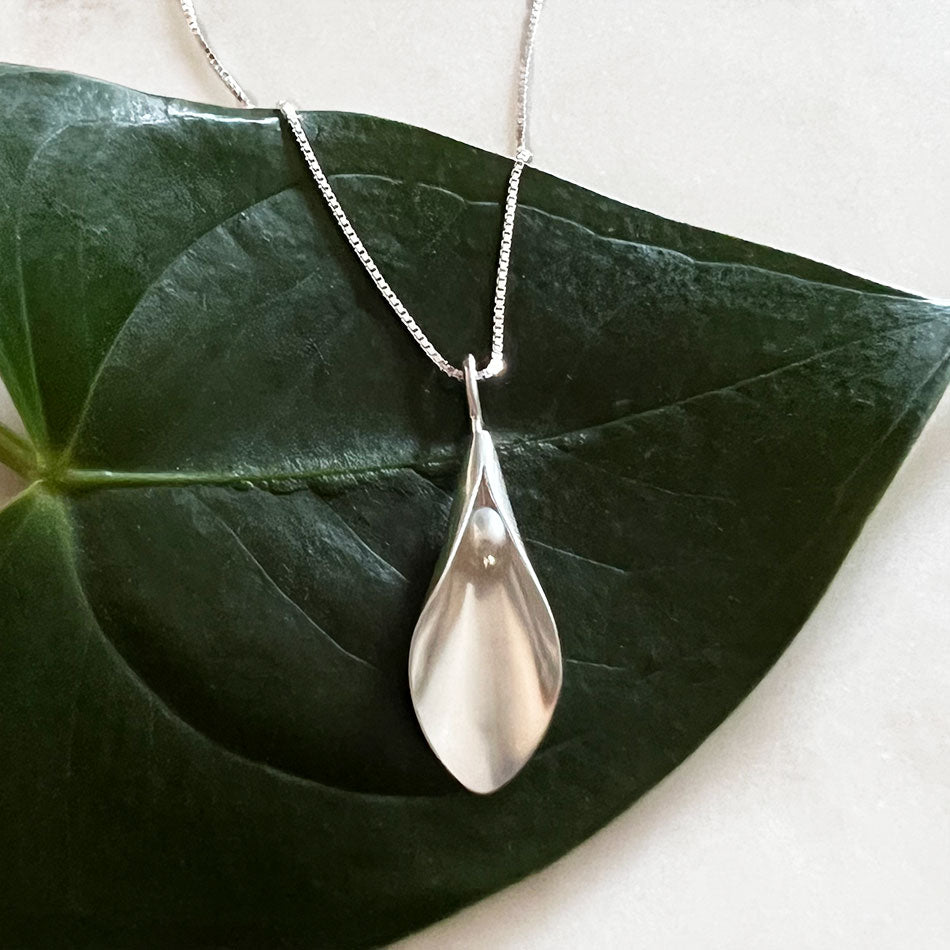 Fair trade sterling silver necklace handmade by artisans in Bali