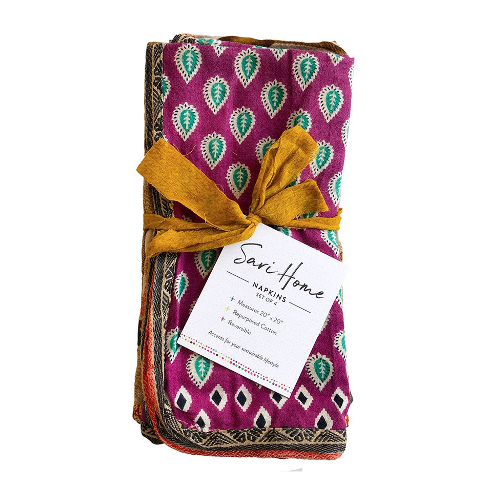 fair trade recycled sari napkins