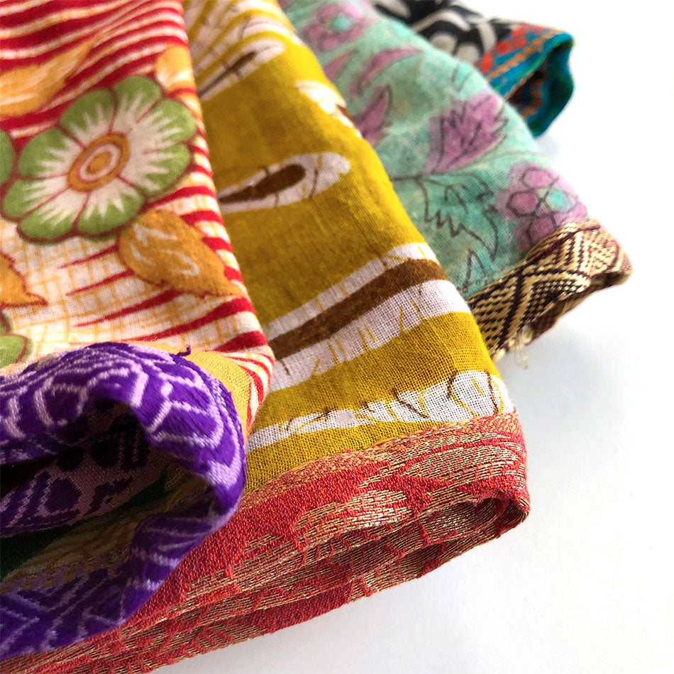 Recycled Sari Napkin Set, India