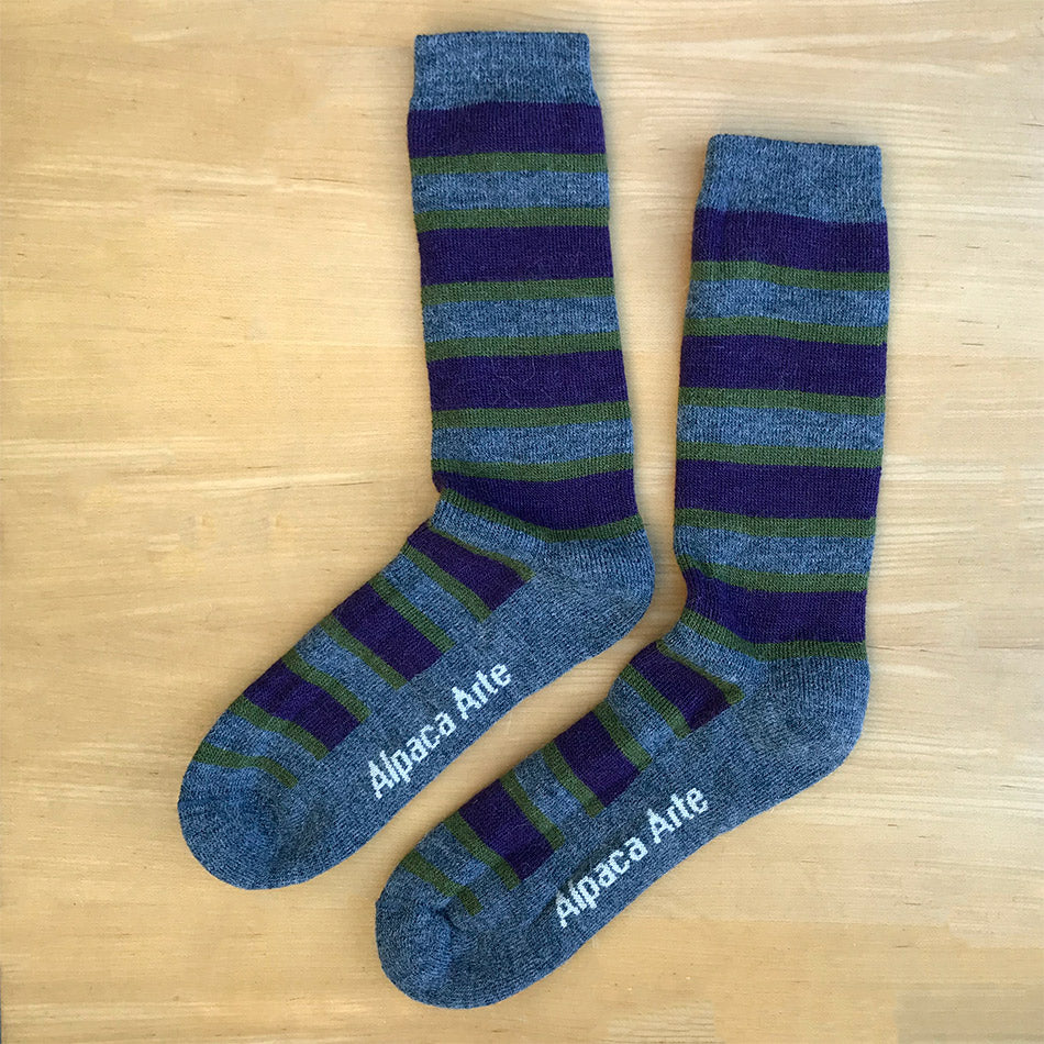 Fair trade alpaca socks handmade in Peru