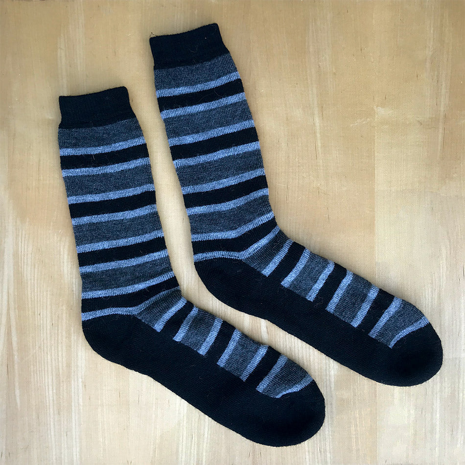 Fair trade alpaca men's socks