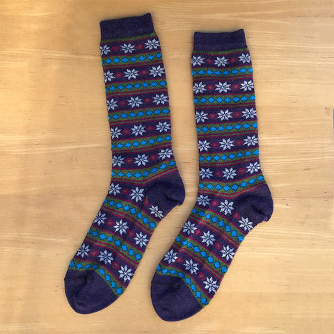 Fair trade alpaca socks handmade in Peru