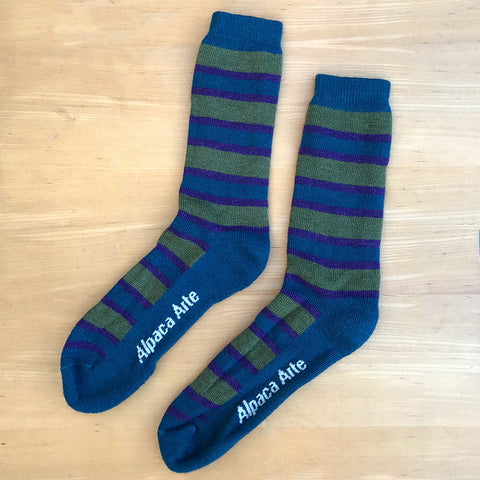 Fair trade alpaca socks handmade in Peru