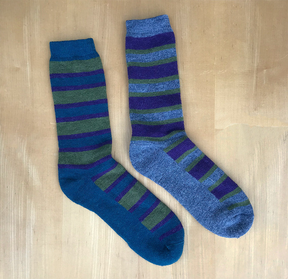 Fair trade alpaca socks handmade in Peru