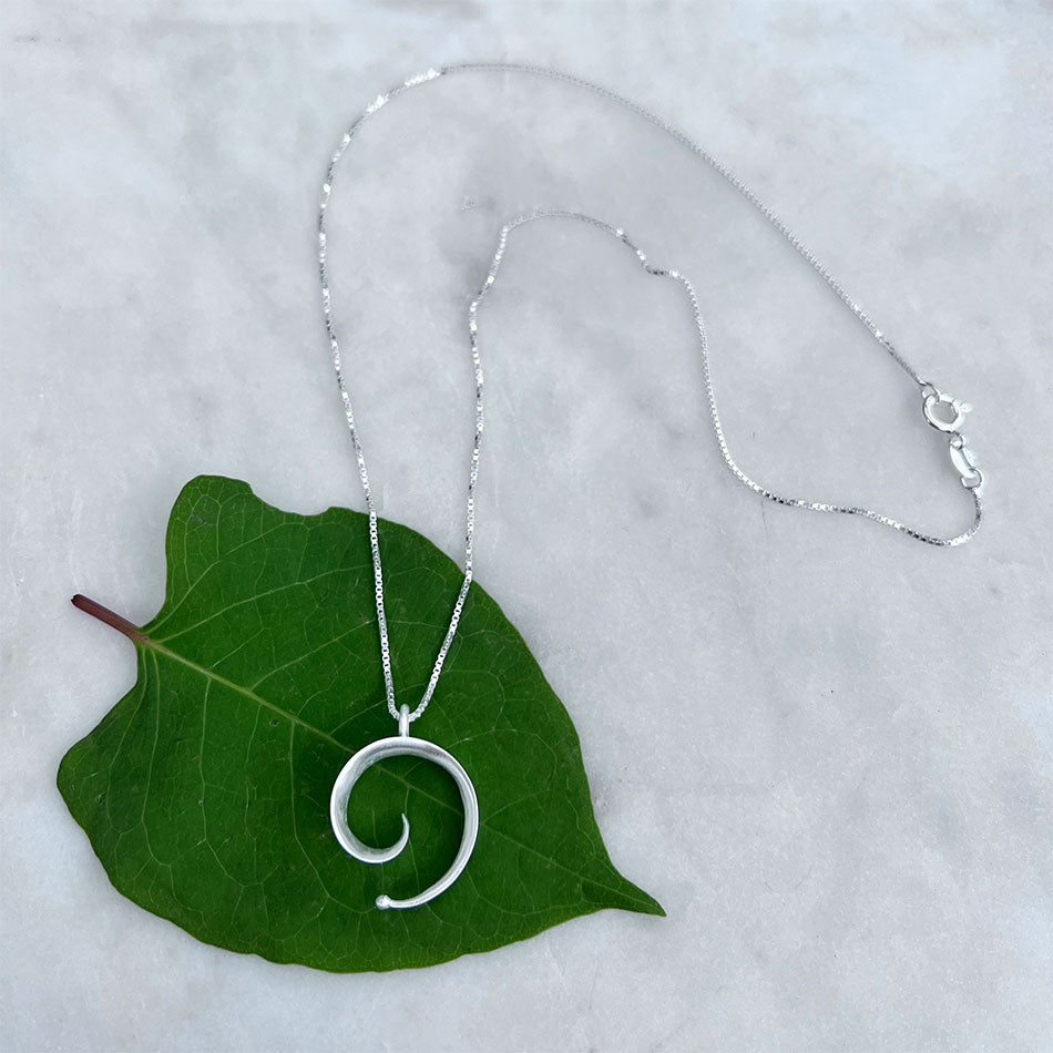 Spiral of Life Necklace - Sterling Silver, Indonesia