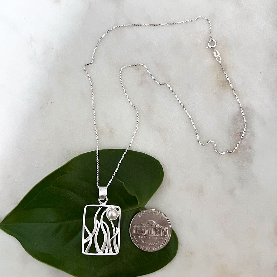 Fair trade sterling silver necklace handmade