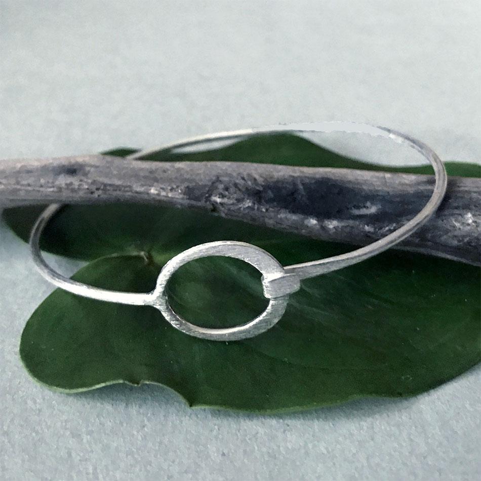 Fair trade sterling silver bracelet handmade in India