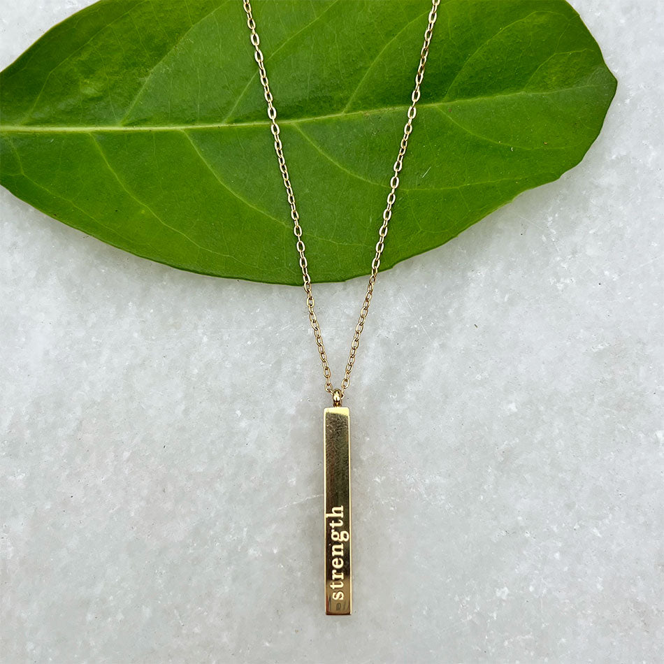 "Strength, Kindness, Patience, Love" Necklace, China