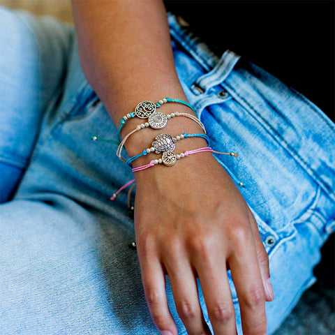 Fair trade string bracelets handmade in Guatemala