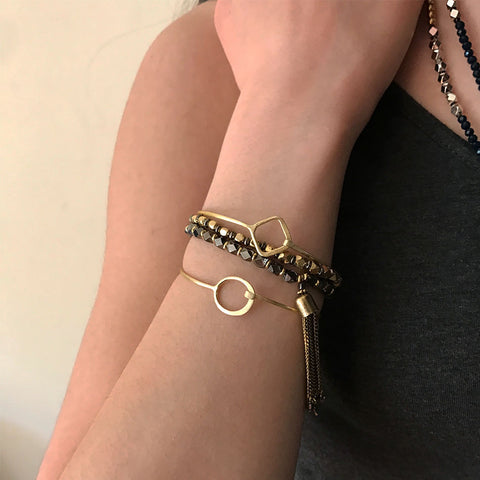 Fair trade sterling silver bracelet handmade in India