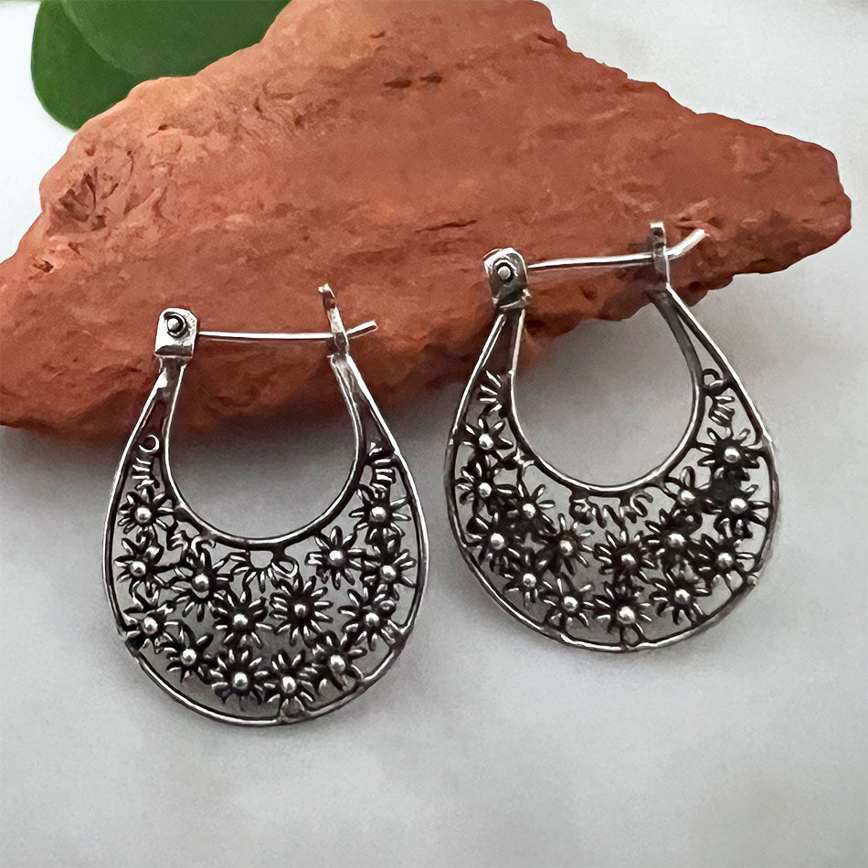 Fair trade sterling silver handmade earrings