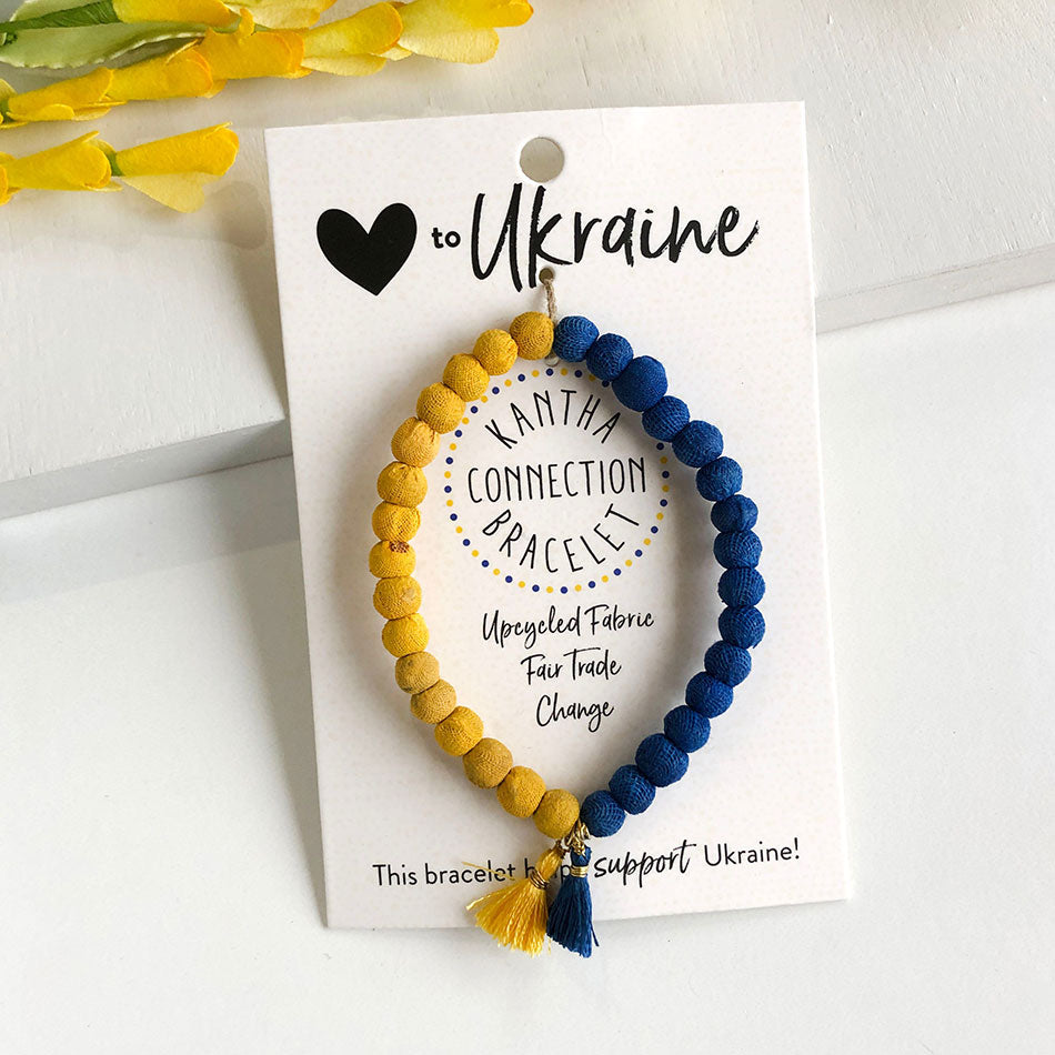 Fair trade Ukraine benefit bracelet