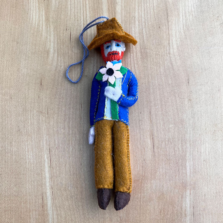 Fair trade felt Van Gogh ornament