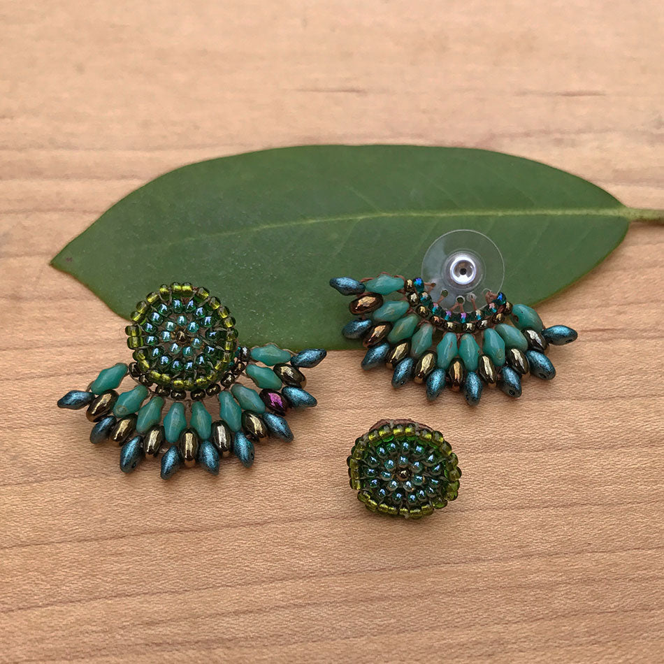 Fair trade bead earrings handmade by women in Guatemala