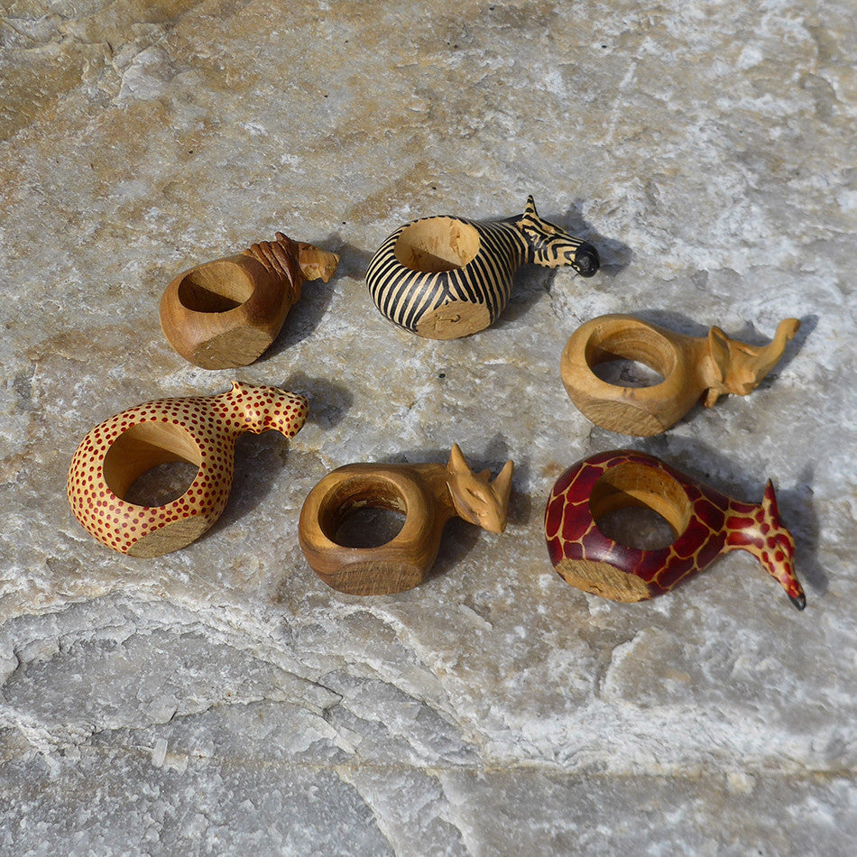 Safari Napkin Rings, Kenya