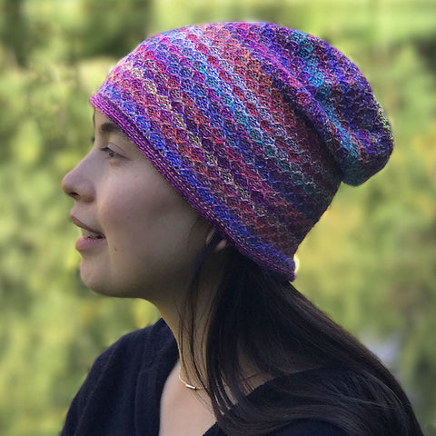 Fair trade alpaca hat handmade in Peru